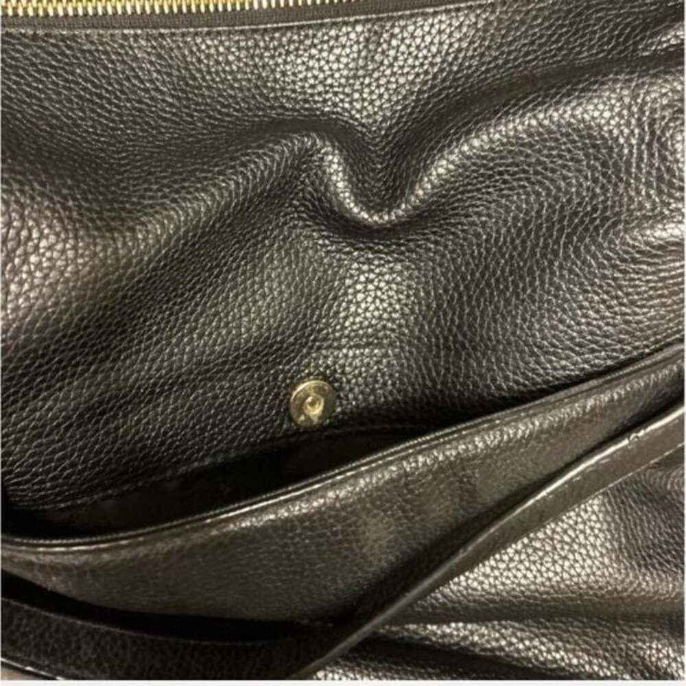 Michael Kors Bedford Flap Black Pebbled Leather Crossbody Bag - Picture 7 of 7